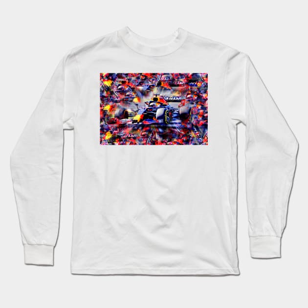 Max Verstappen - Season 2021 Long Sleeve T-Shirt by DeVerviers